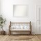Blanco White Non-Beveled Custom Framed Bathroom Vanity Wall Mirror